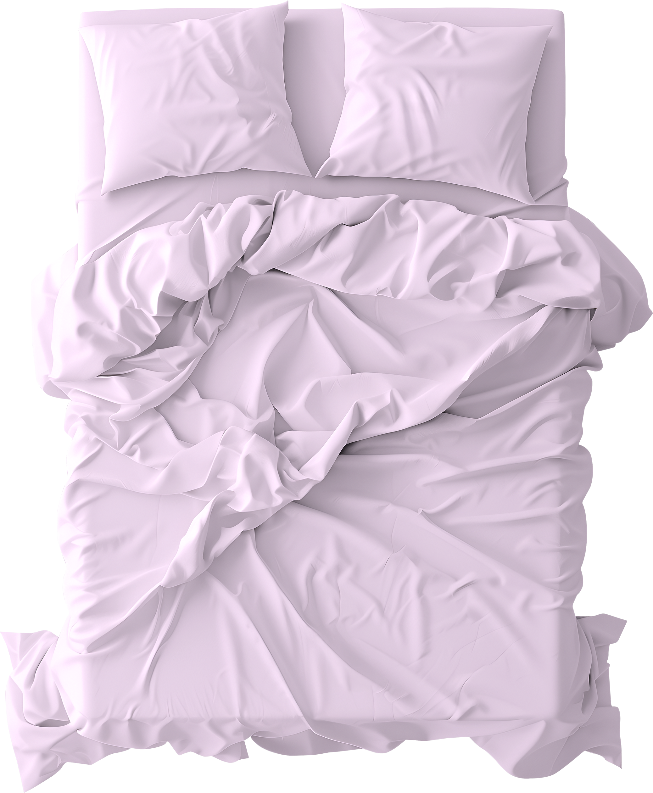 an overhead image of a full size bed with sheets - a free clothing item available from Community Threads