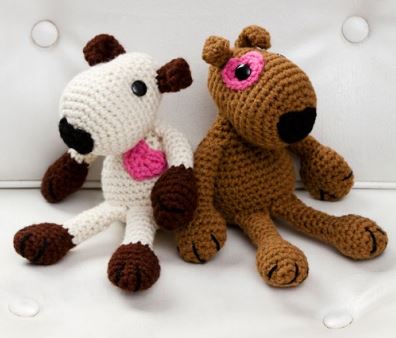 crochet puppy love toys - an available free handcrafted item from Community Threads