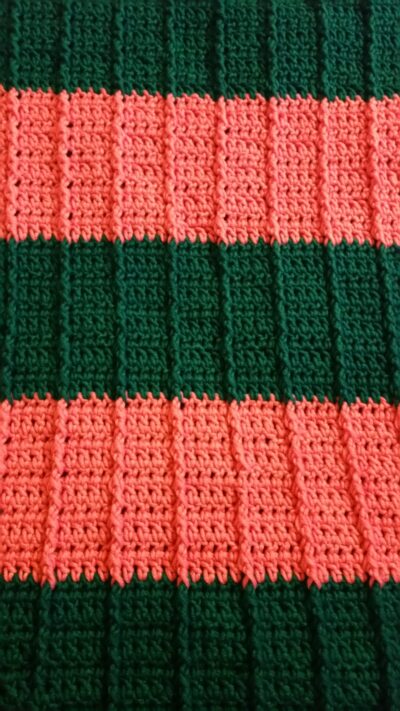 warm ridges blanket - an available free handcrafted item from Community Threads